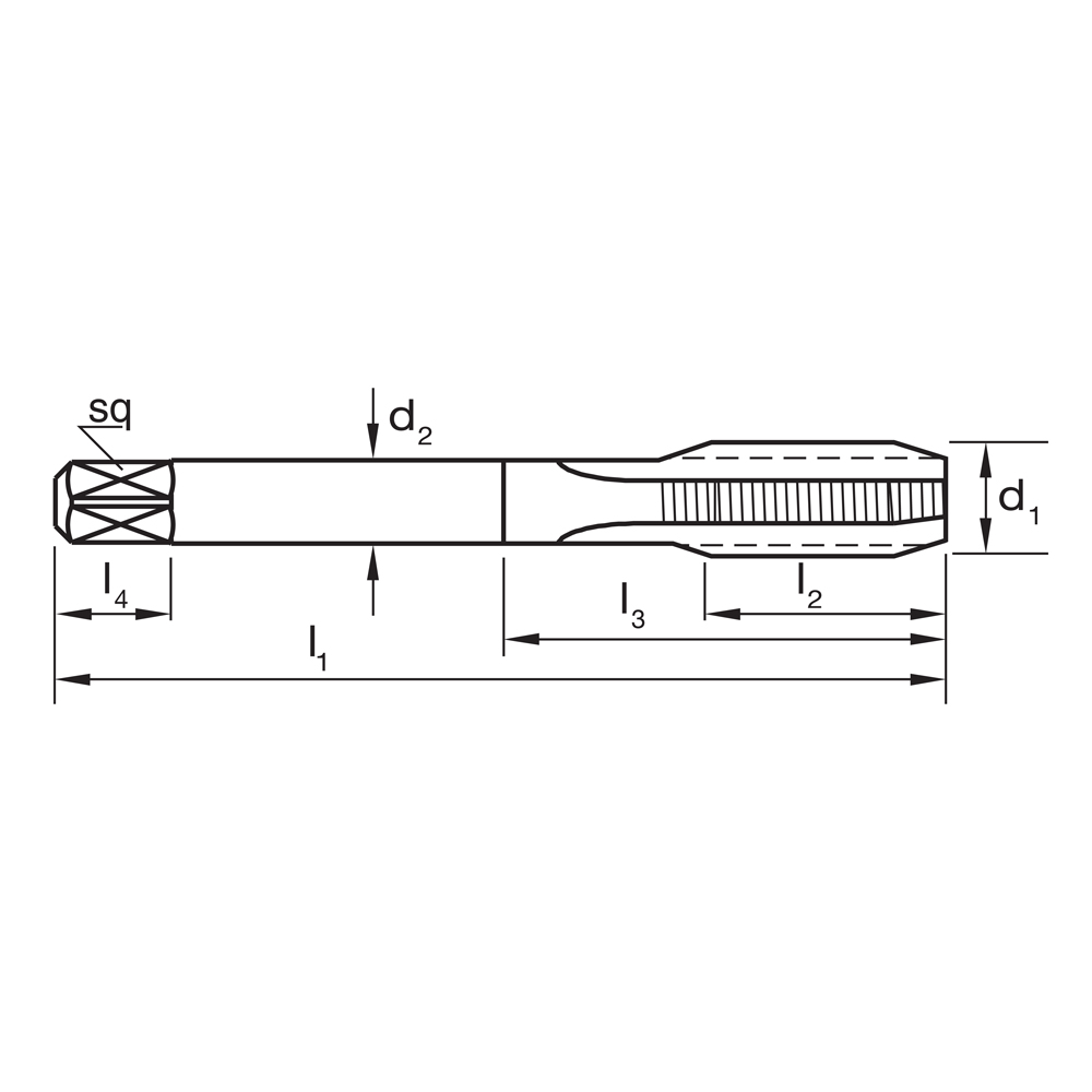 TAP T909 G 1/8-28 SET 3 Pce (BSPF) STR/FLT ISO2284 HSS - Image 3