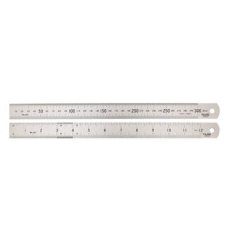 Toledo Stainless Steel Rule Double Sided Metric & Imperial - 1000mm