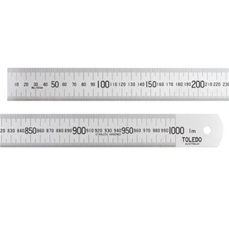 Toledo Stainless Steel Single Sided Rule Metric - 1000mm