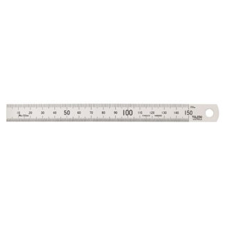 Toledo Stainless Steel Single Sided Rule Metric - 150mm