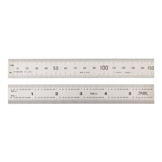 Toledo Stainless Steel Rule Double Sided Metric & Imperial - 150mm