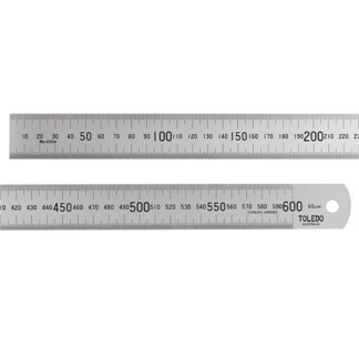 Toledo Stainless Steel Single Sided Rule Metric - 600mm