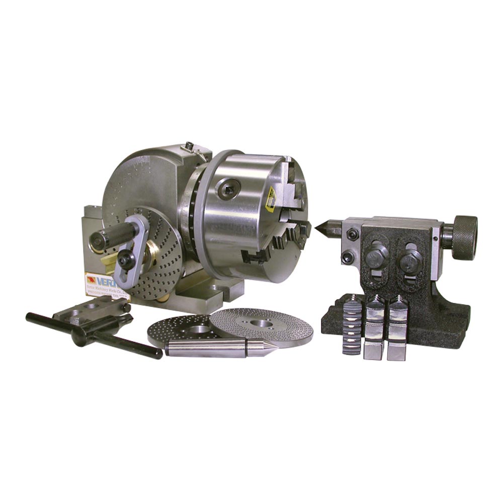 Vertex Dividing Head - includes 6" 3 Jaw Chuck, plates and tailstock