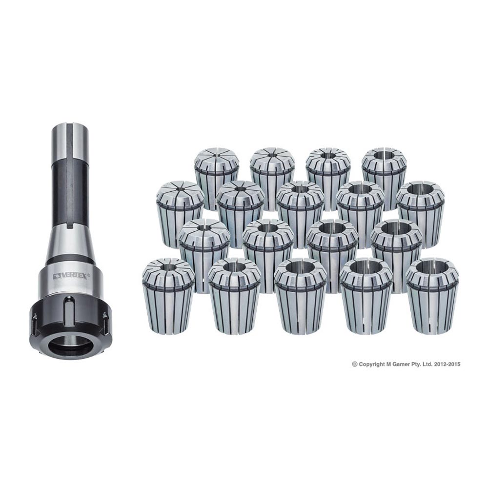 Vertex ER32 R8 18Pce Set(7/16"X20)