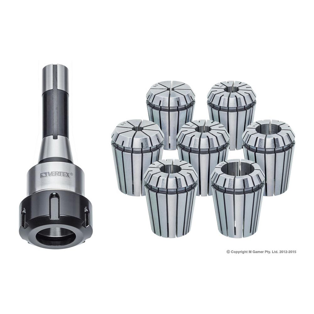 Vertex ER40 R8 7Pce Set(7/16"X20)