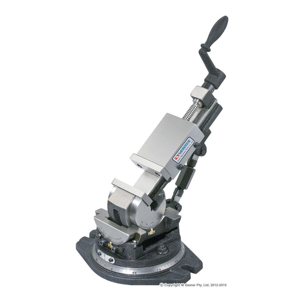 Vertex Three Way Milling Vice 4'